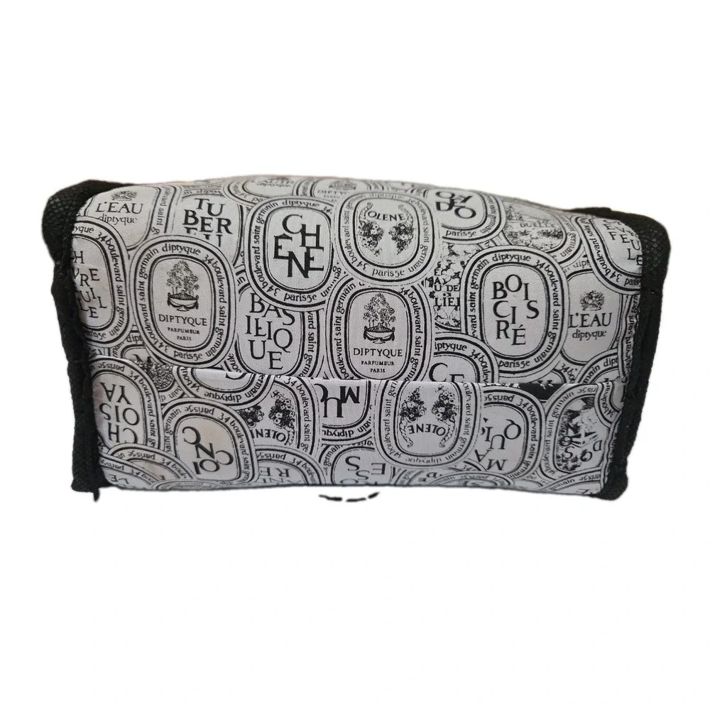 Diptyque Paris Qatar Airways Cosmetic Toiletries Leather Travel Bag Clutch 6.5
